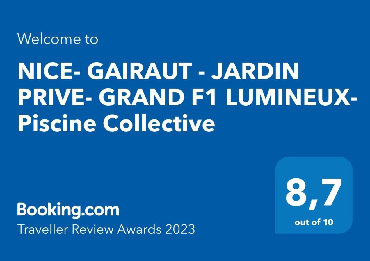 Nice- Gairaut - Jardin Prive- Grand F1 Lumineux-Piscine Collective Exteriér fotografie